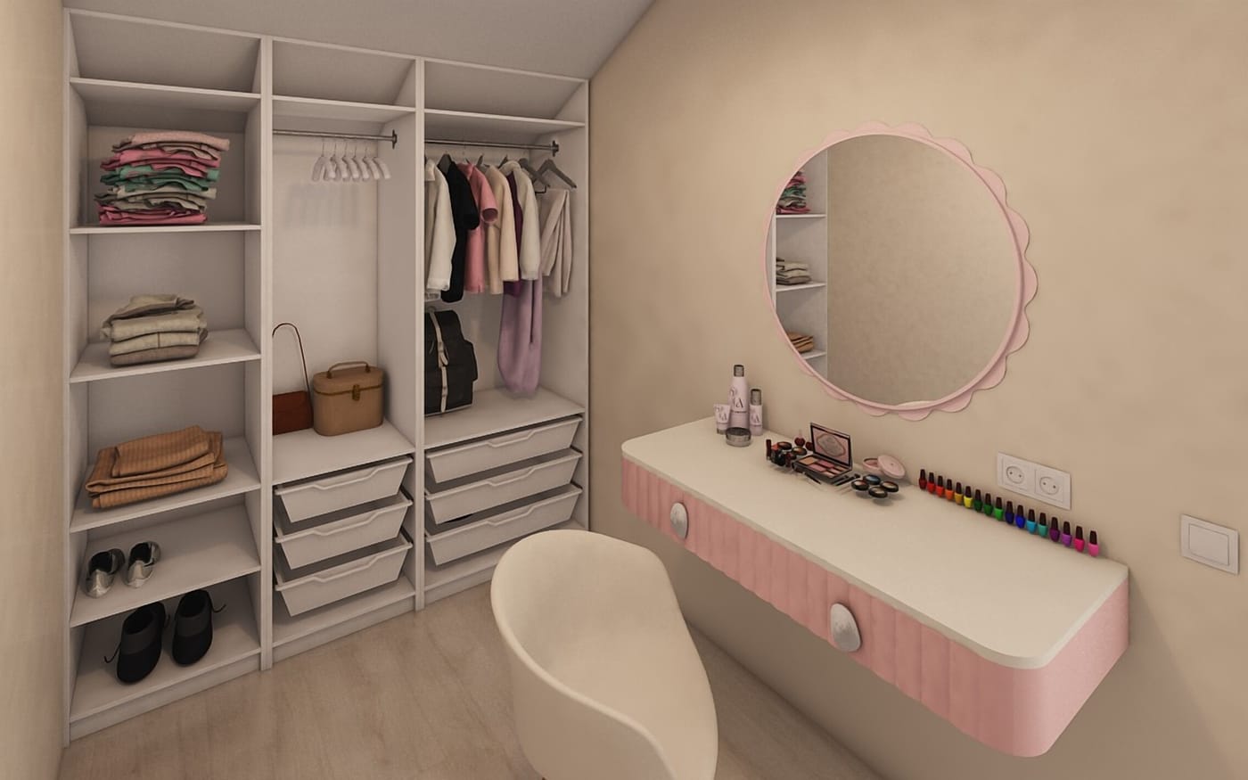 Scandinavian closet