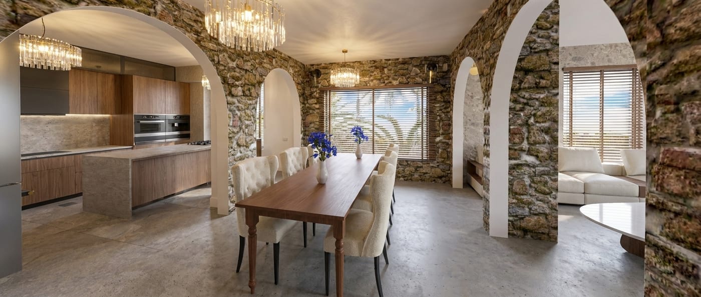 Mediterranean dining room