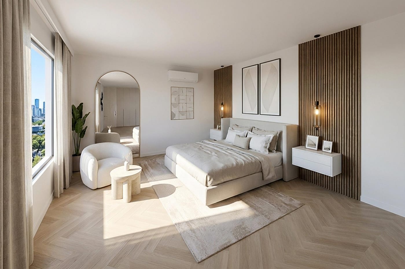 Contemporary bedroom