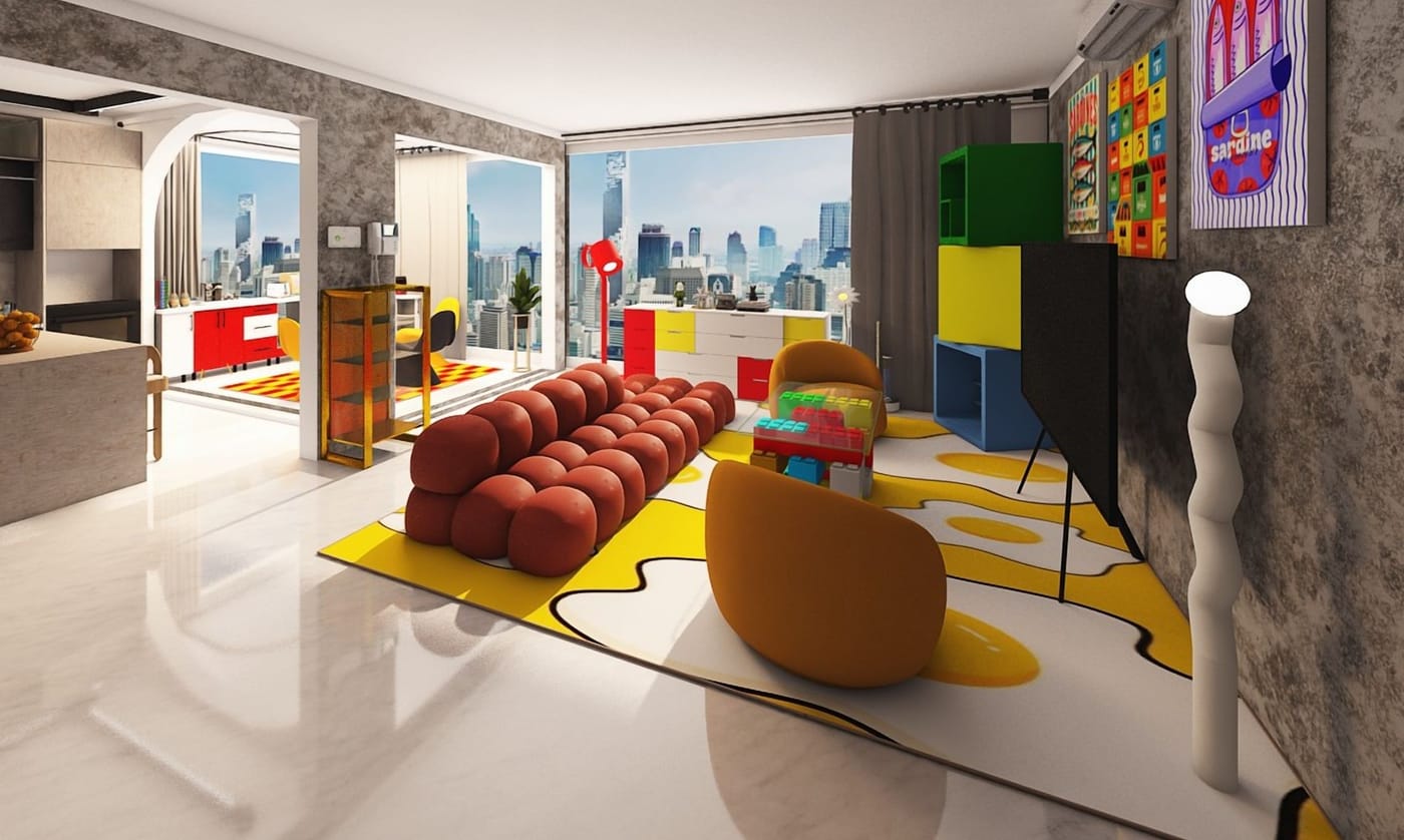 Memphis living room