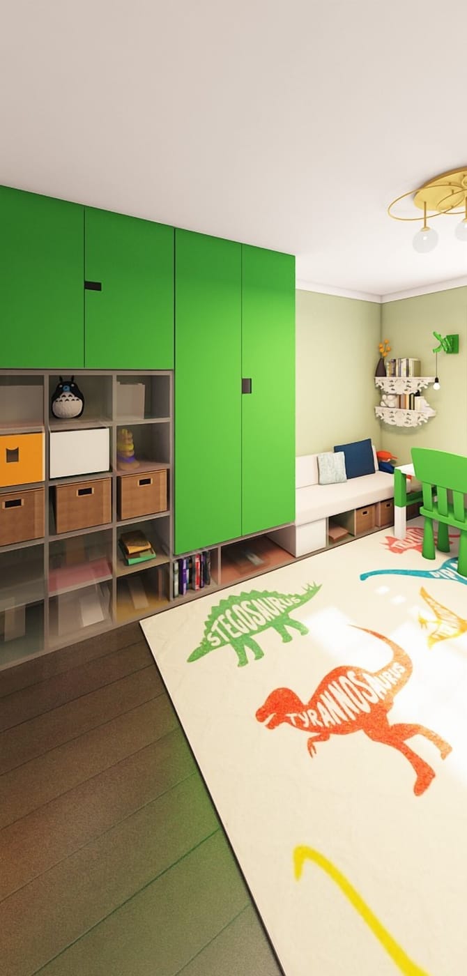 Eclectic kids room