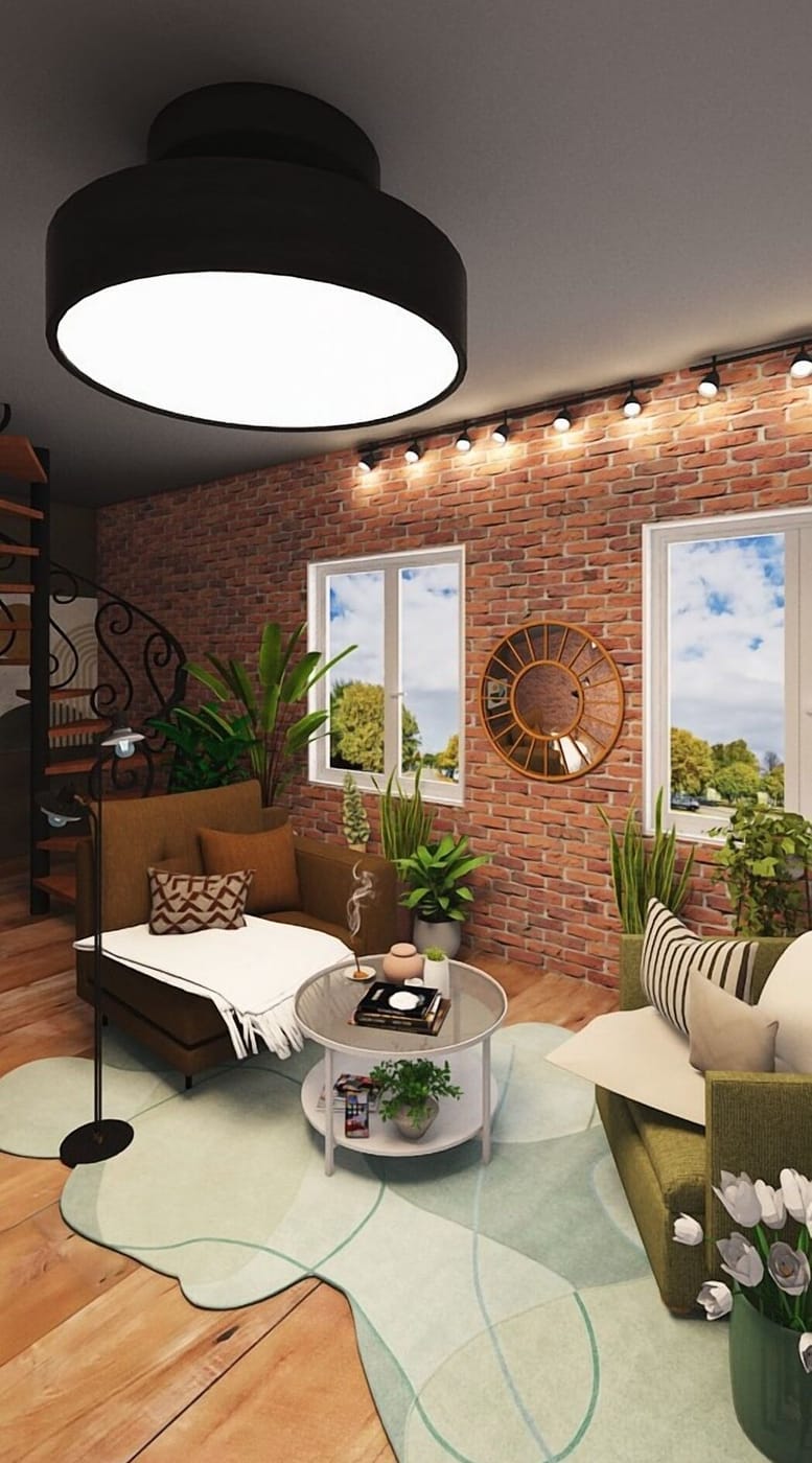 Industrial living room