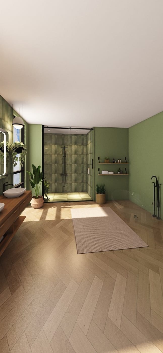 Mid-century bathroom
