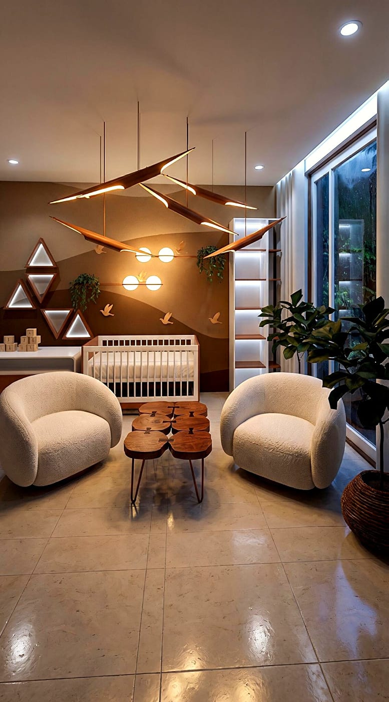 Mid-century kids room