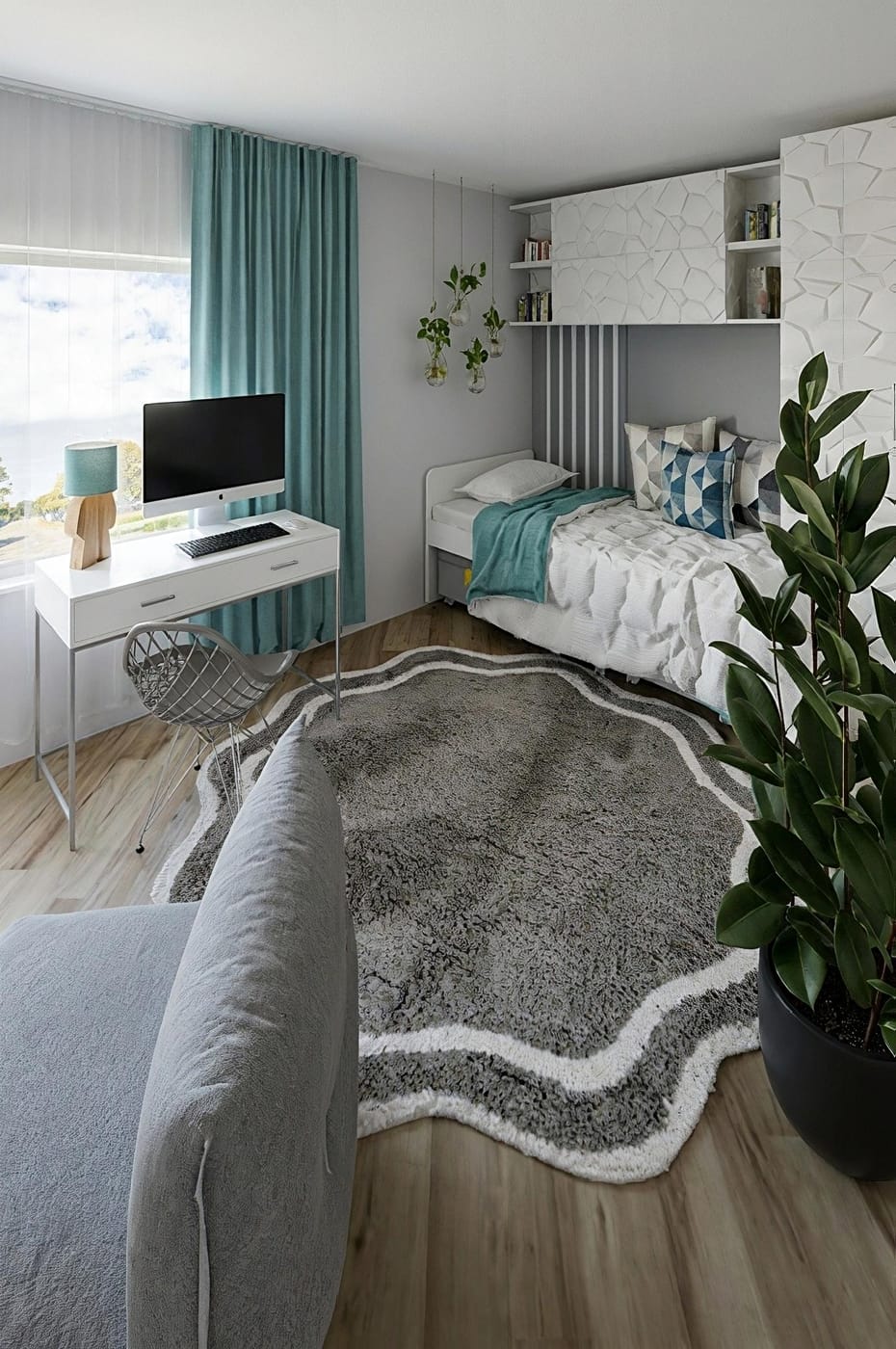 Mid-century bedroom