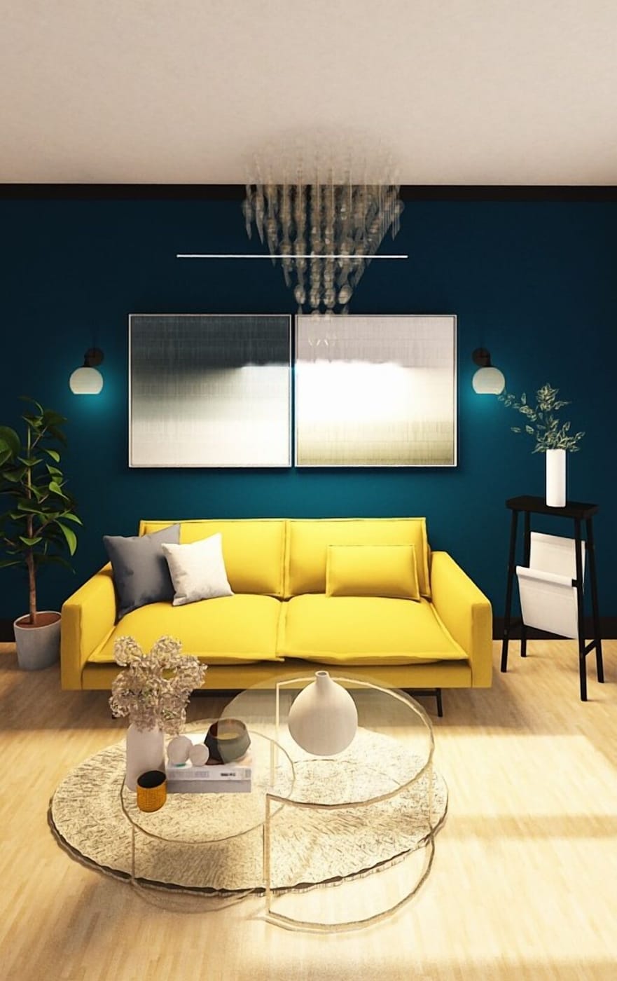 Mid-century living room