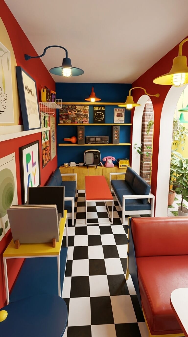 Retro cafe