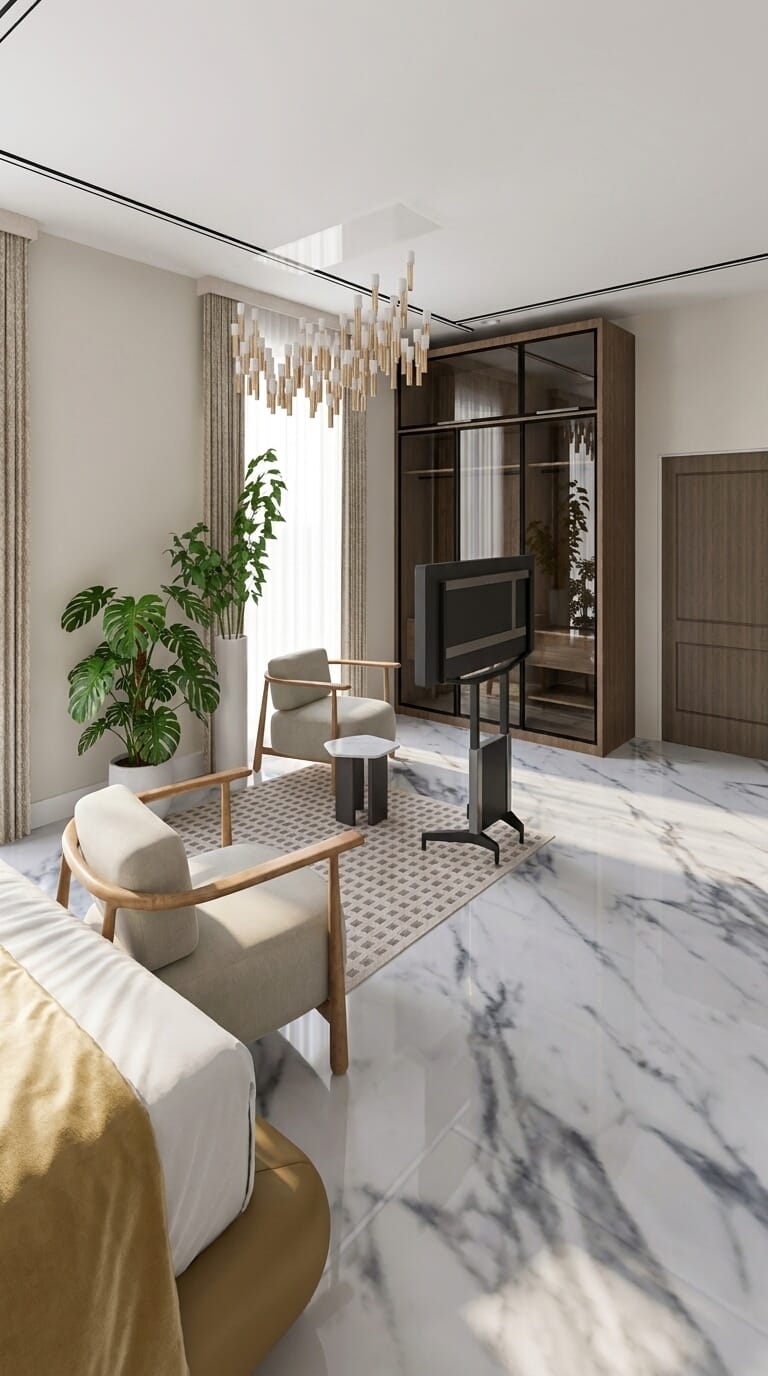 Mid-century bedroom