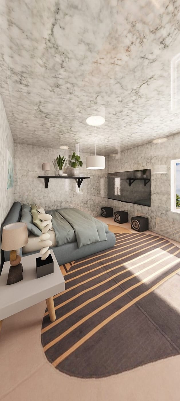 Mid-century bedroom