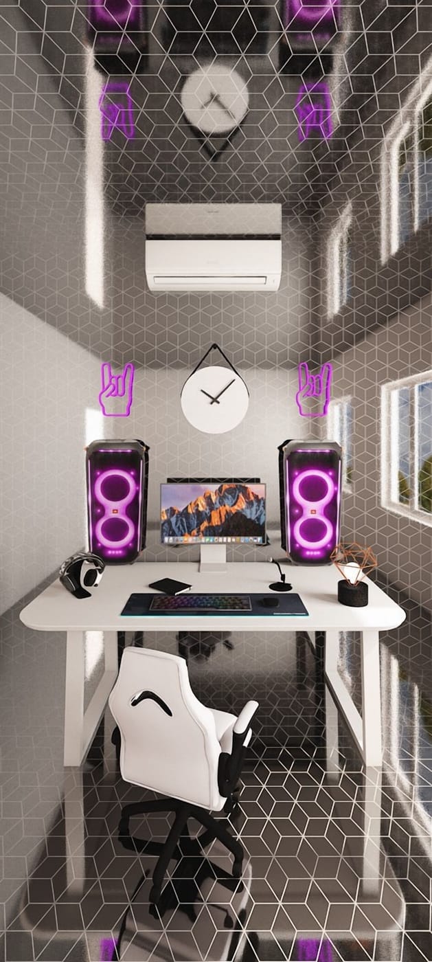 Mid-century home office