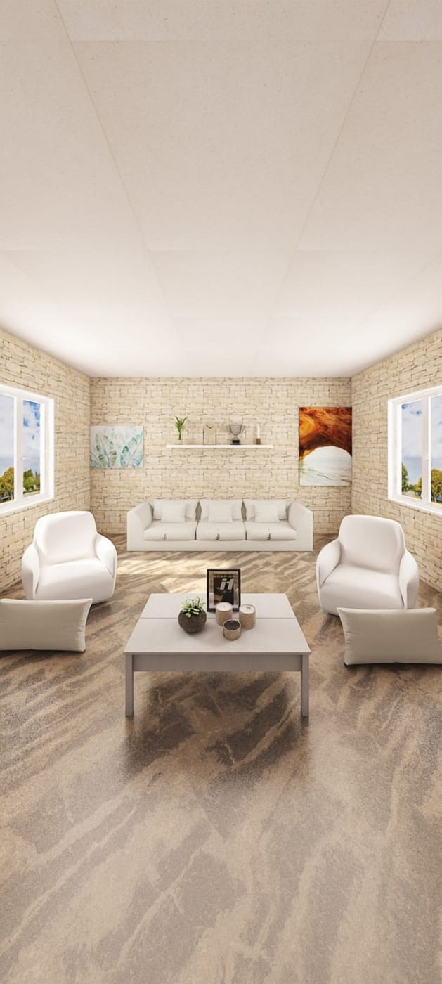 Mid-century living room