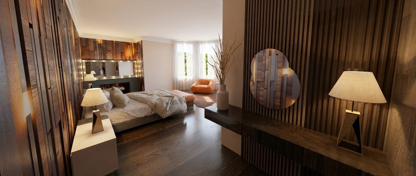 Mid-century bedroom