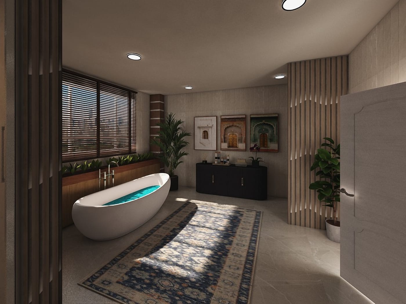 Contemporary bathroom
