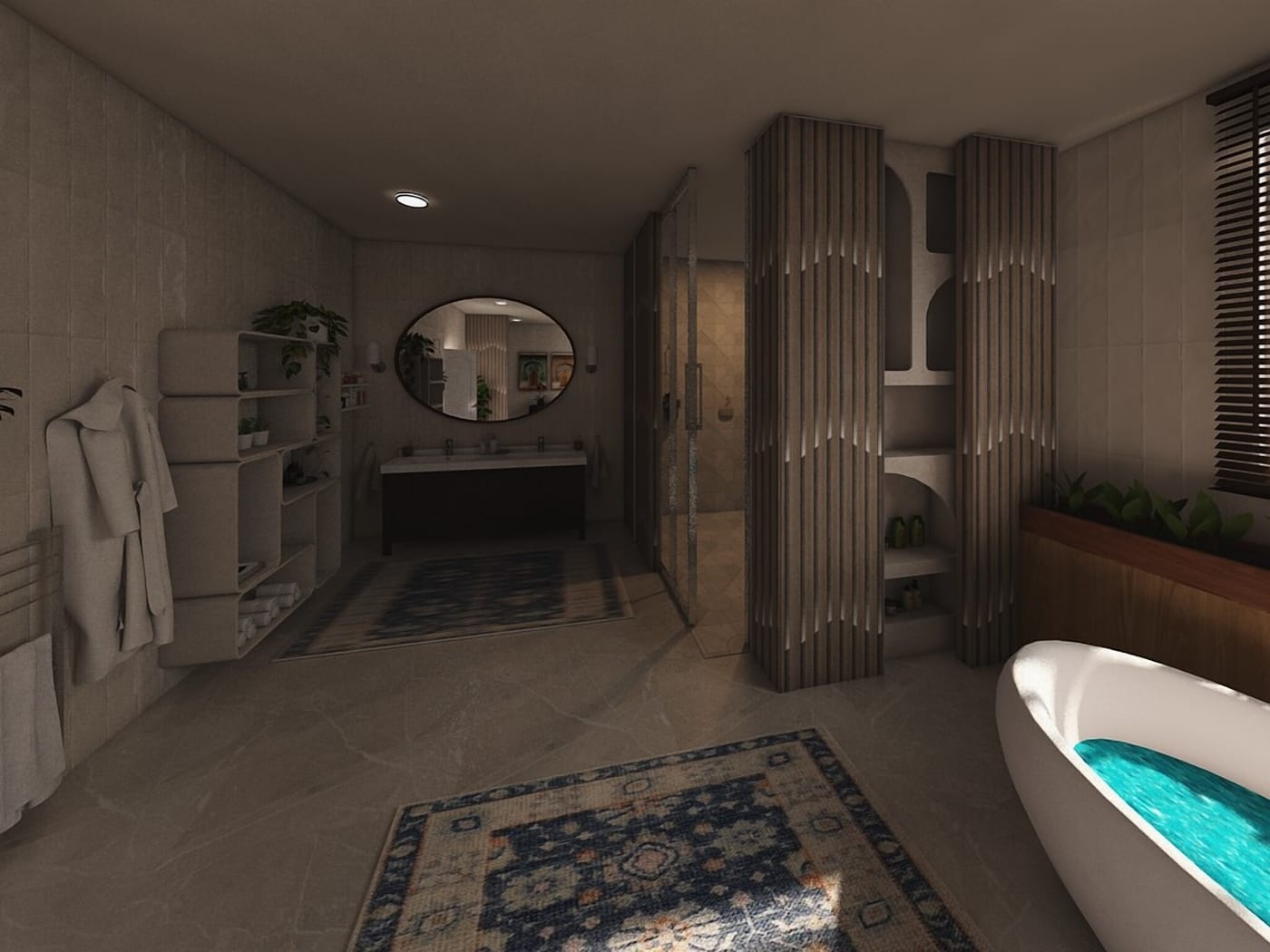 Mid-century bathroom