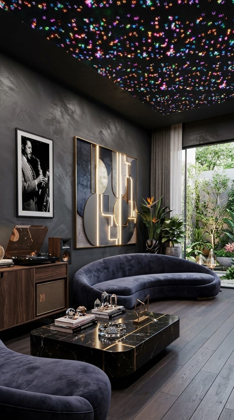 Mid-century living room