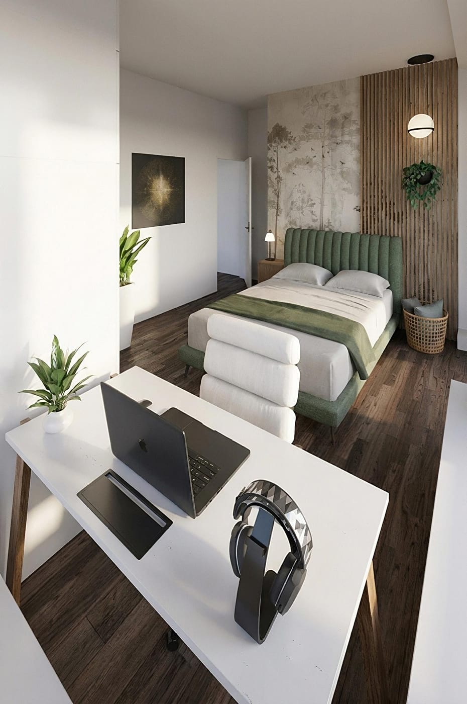 Mid-century bedroom