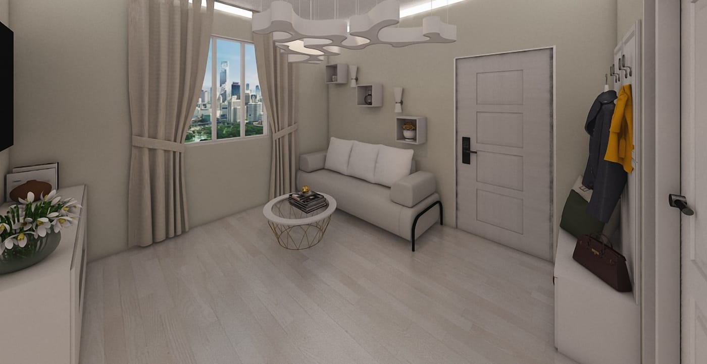 Mid-century living room