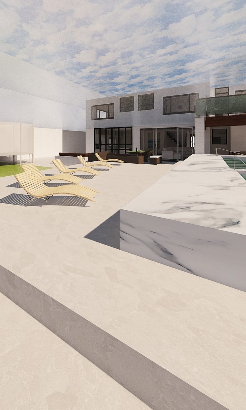 Mid-century outdoor space