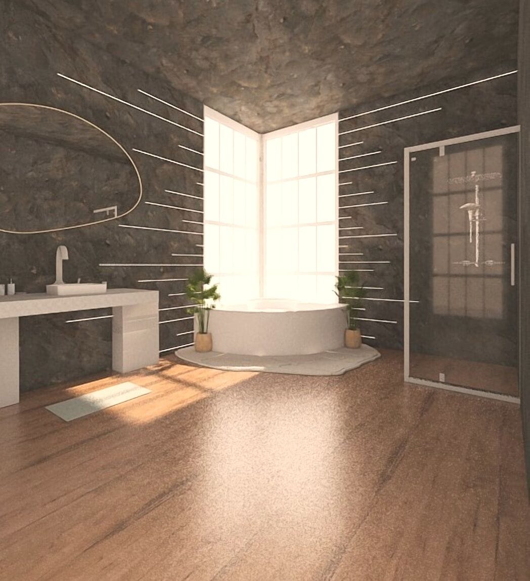 Mid-century bathroom