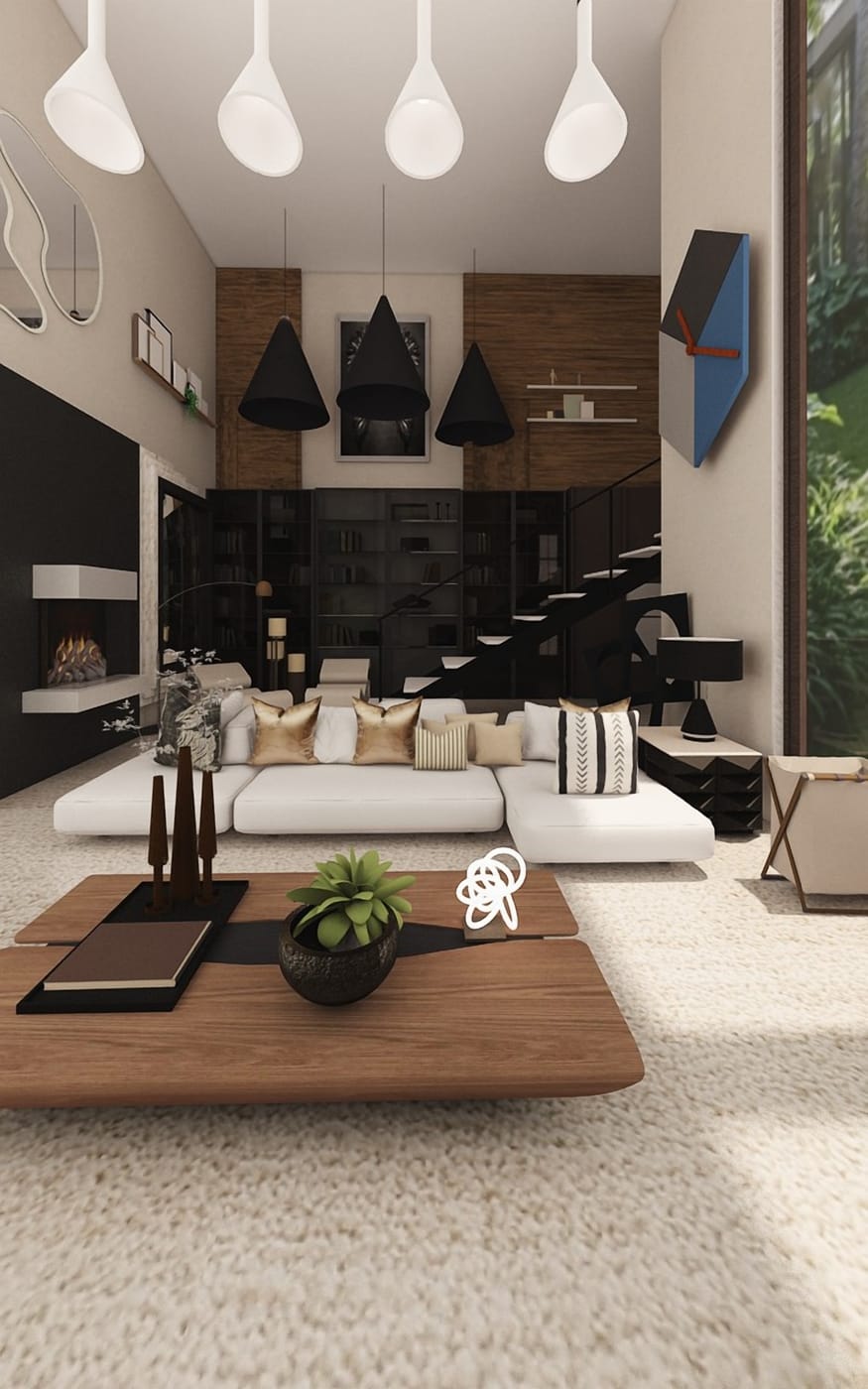 Mid-century living room