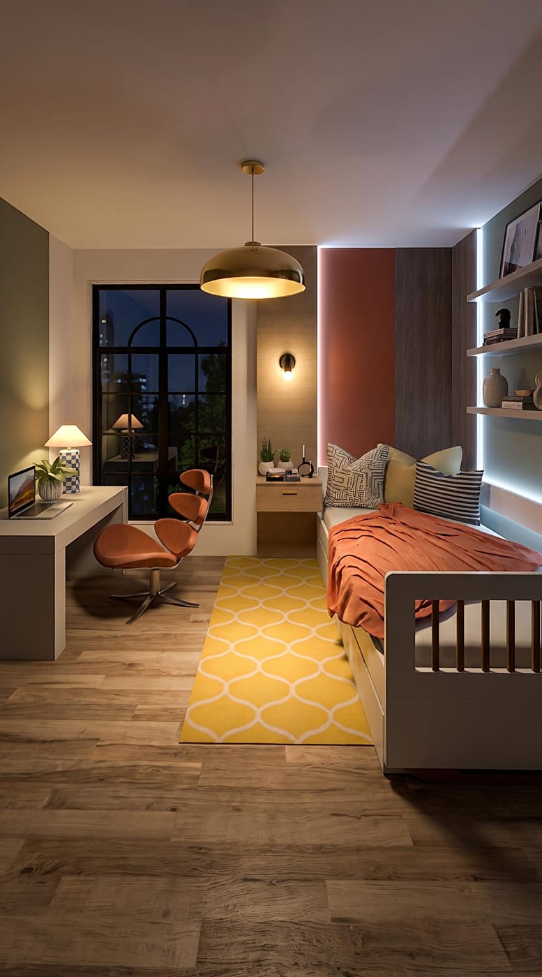 Mid-century bedroom