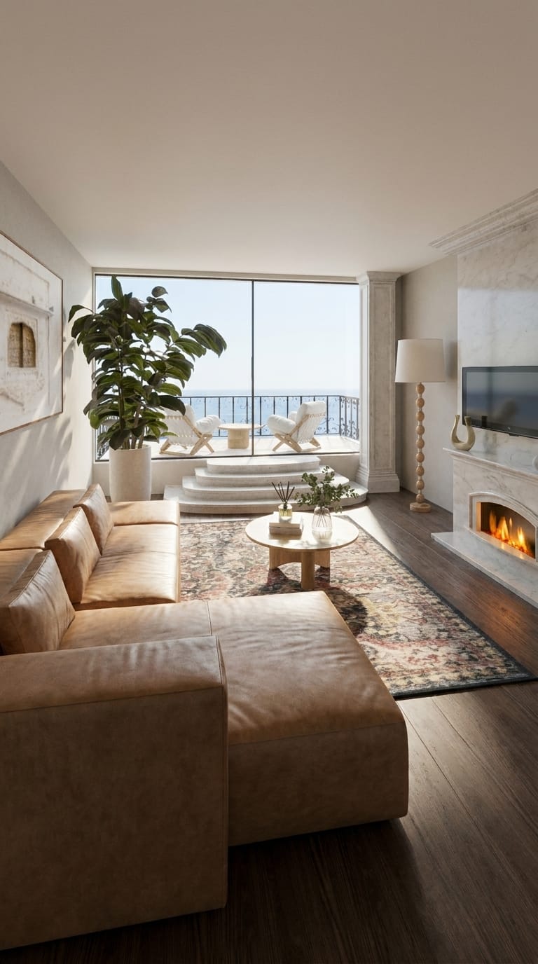 Mediterranean living room