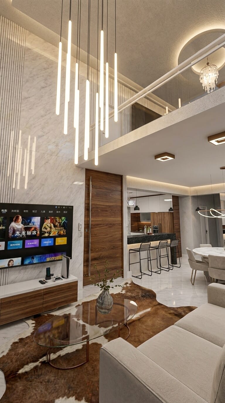 Mid-century living room