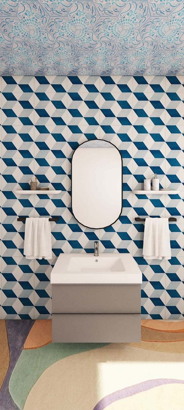 Mid-century bathroom