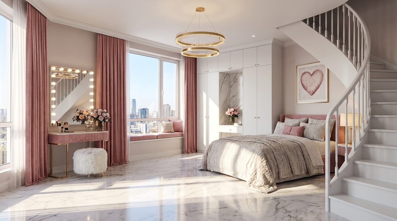 Mid-century bedroom