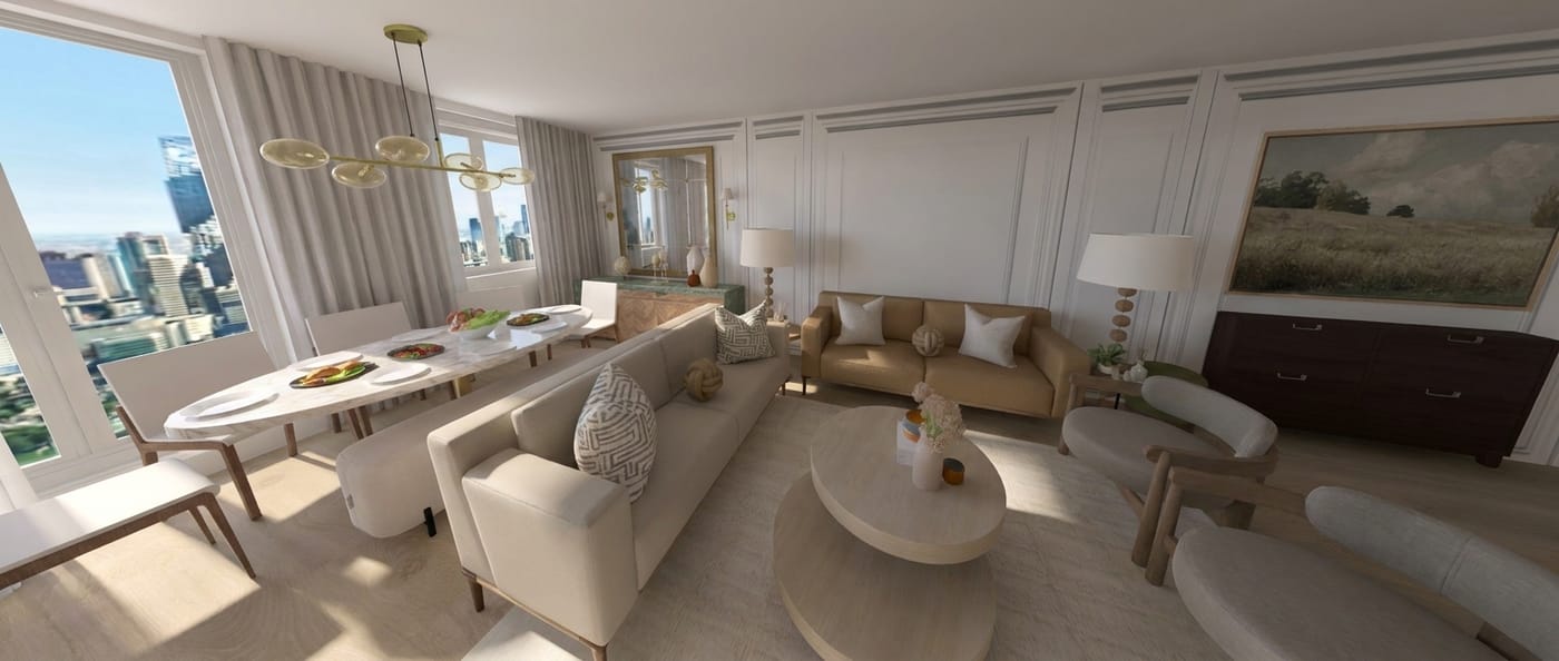 Mid-century living room