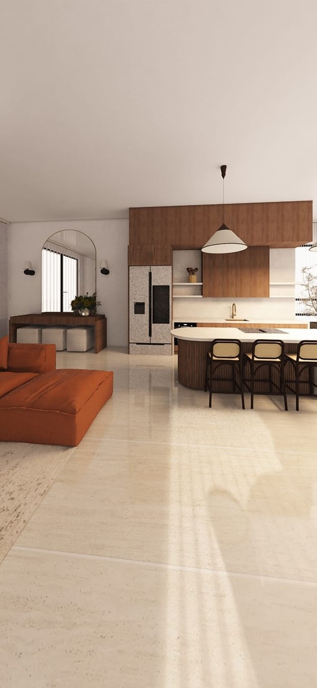 Mid-century living room
