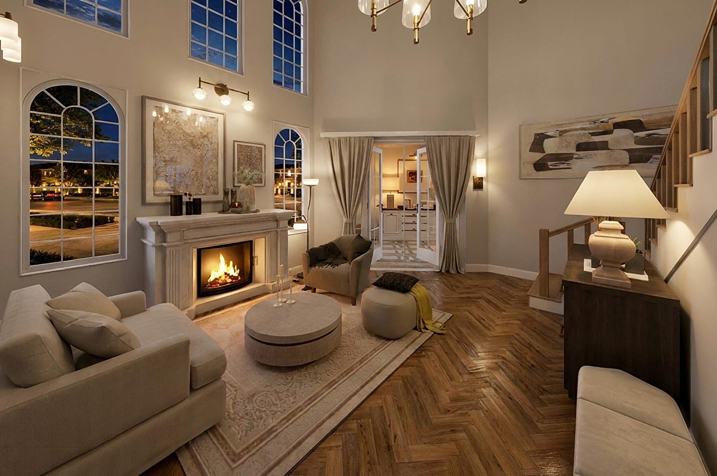 Traditional living room