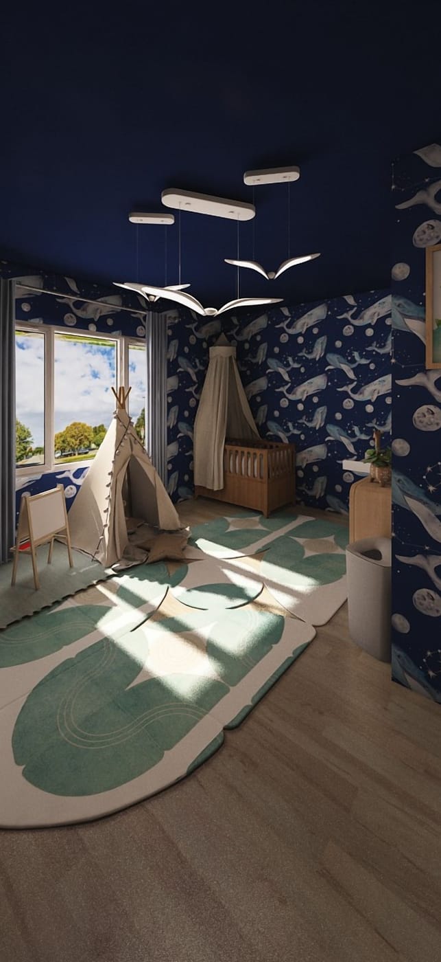 Boho kids room