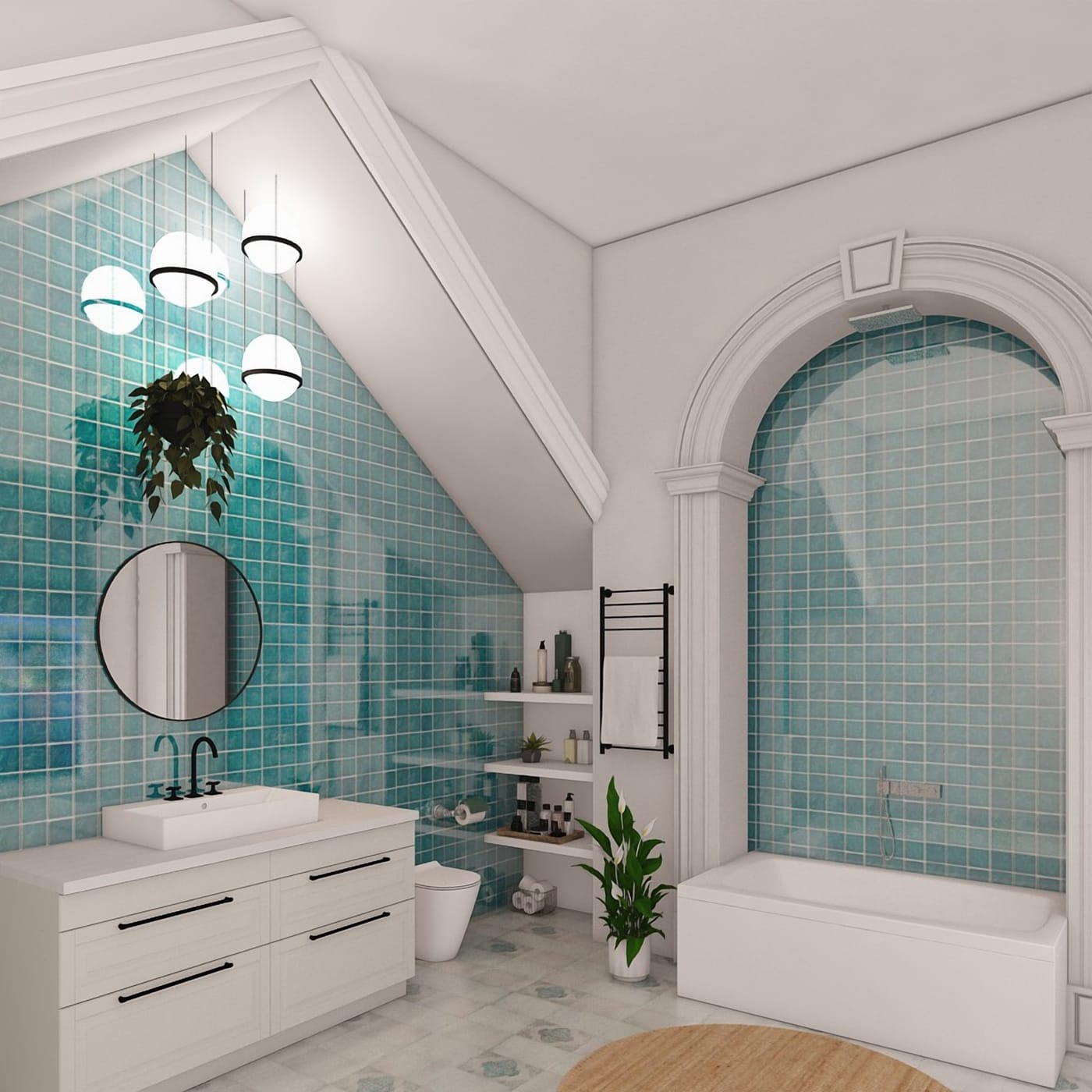 Mediterranean bathroom