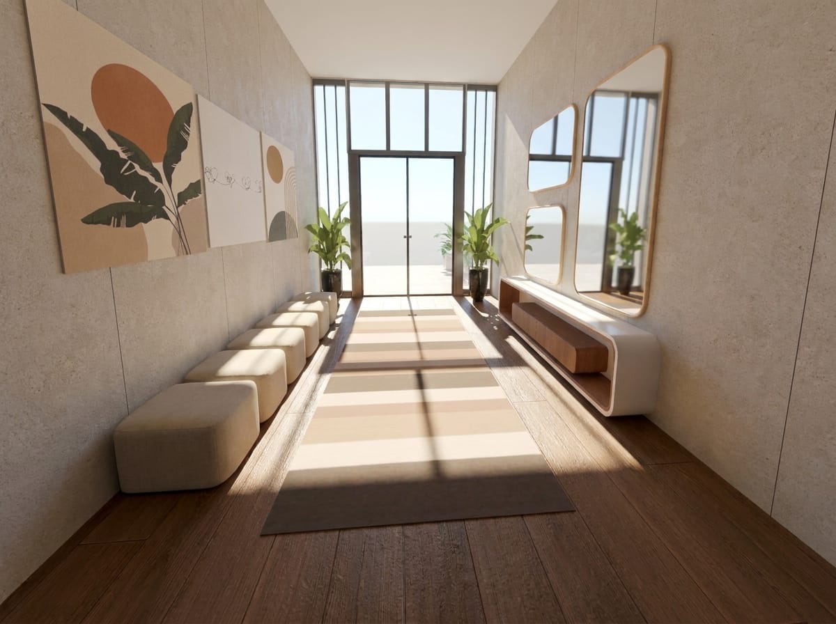 Mid-century hall