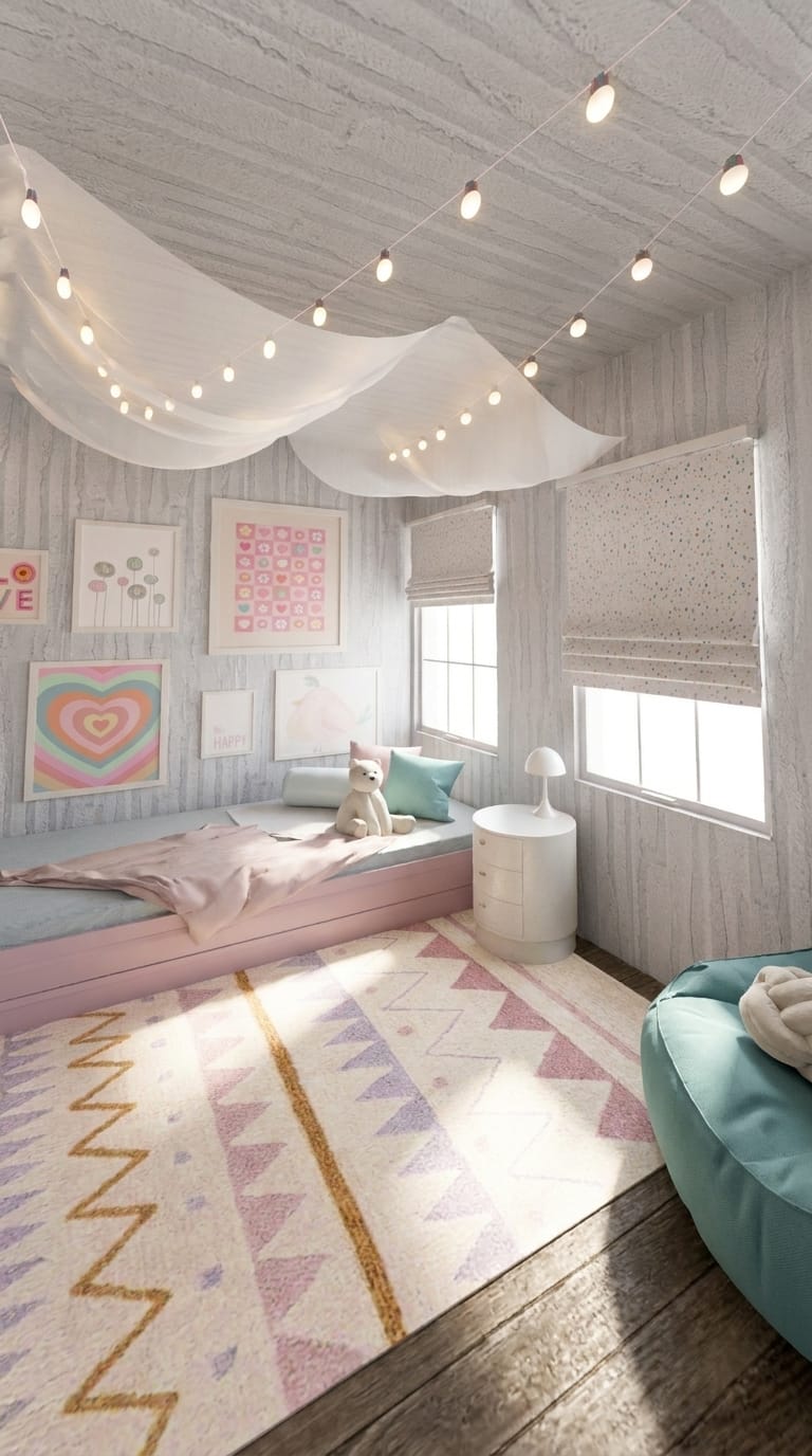 Boho kids room