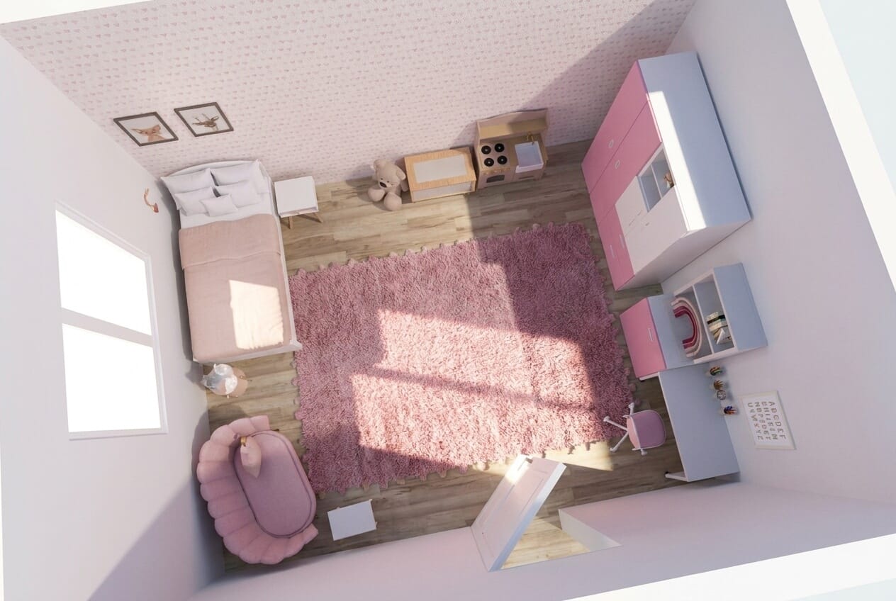 Boho kids room