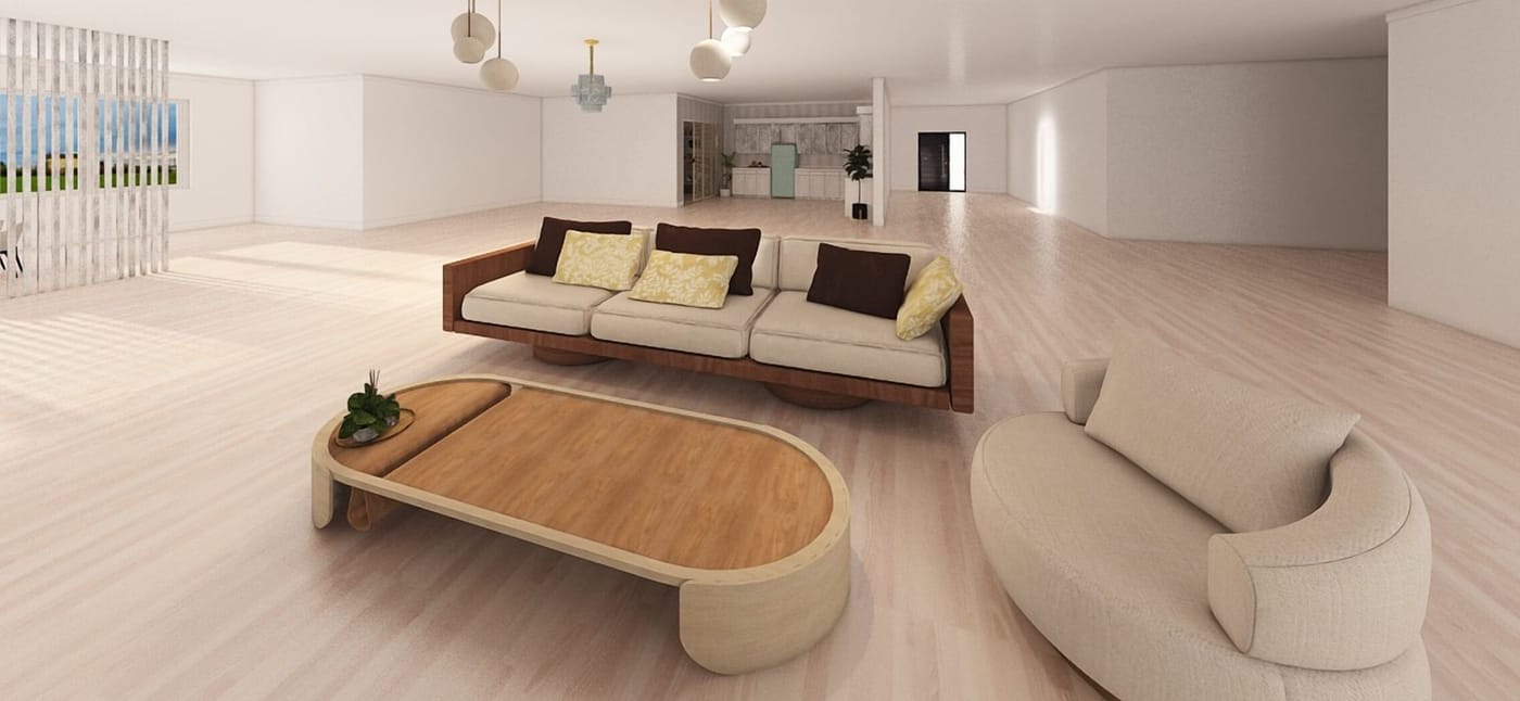 Mid-century living room