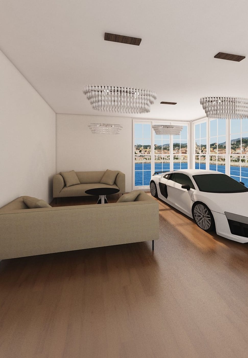 Contemporary garage