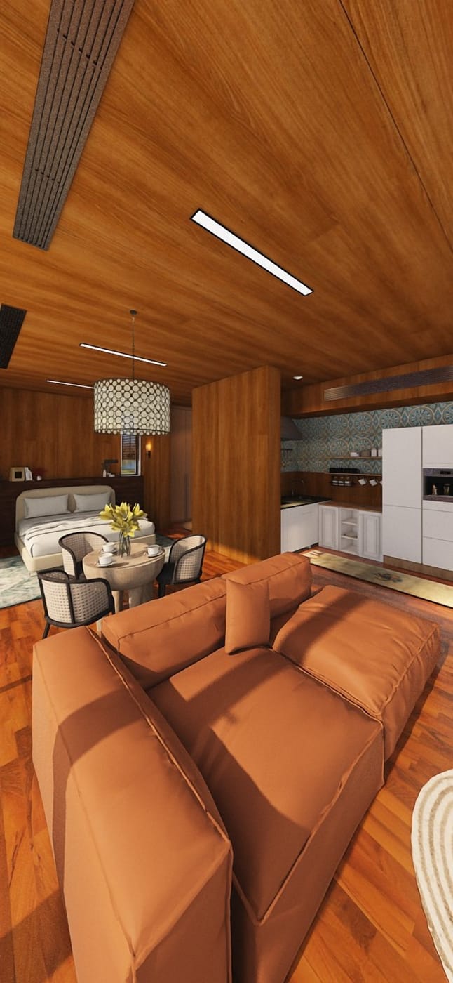 Mid-century living room