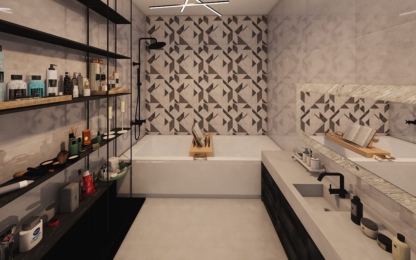 Mid-century bathroom