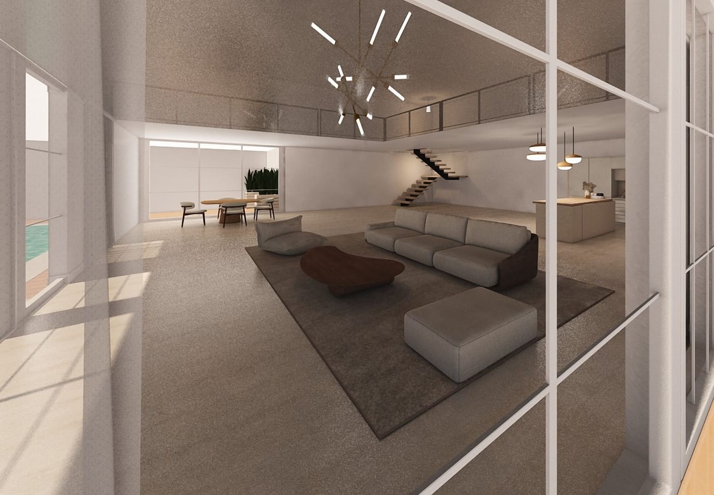 Mid-century living room