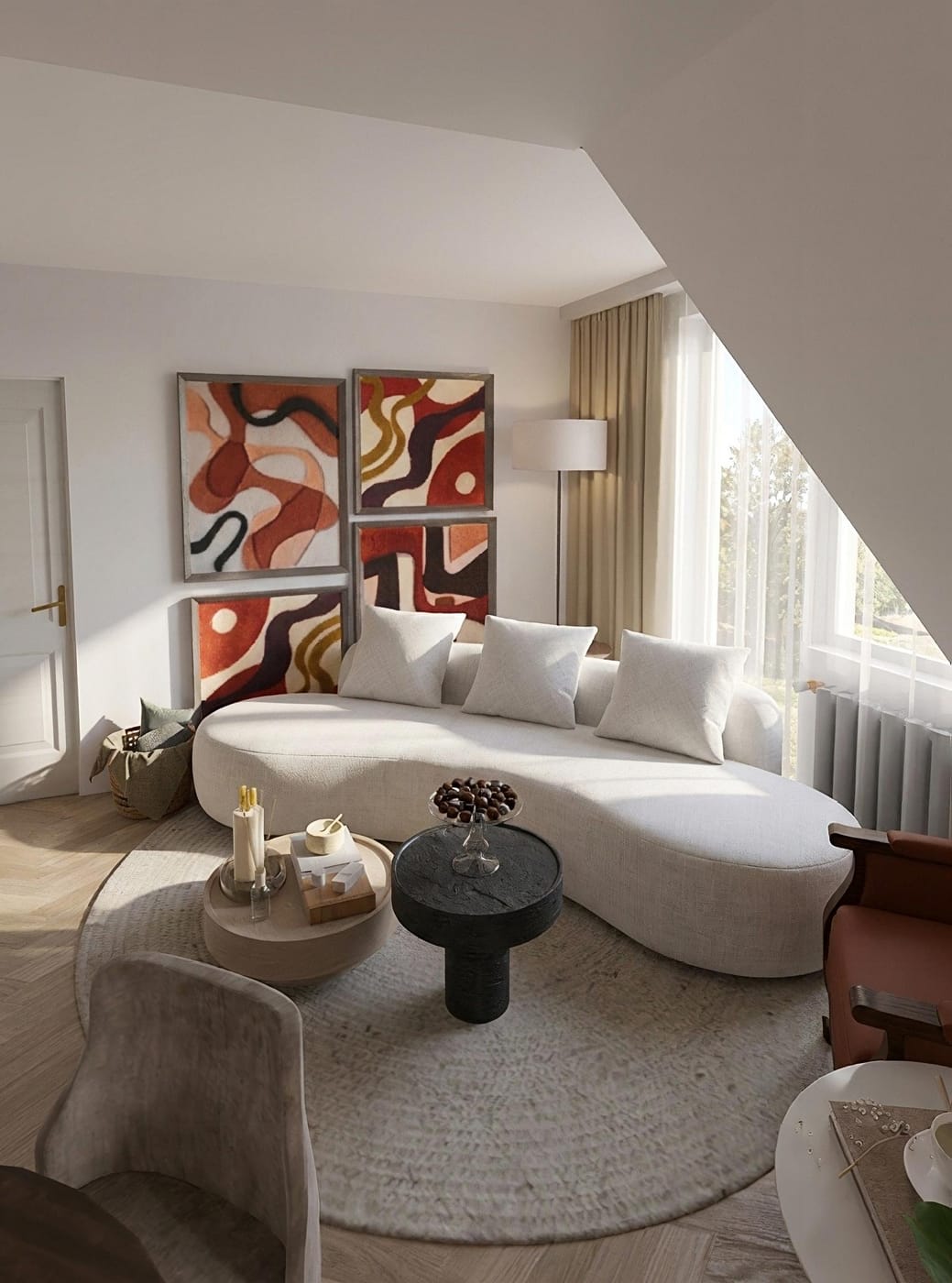 Mid-century living room