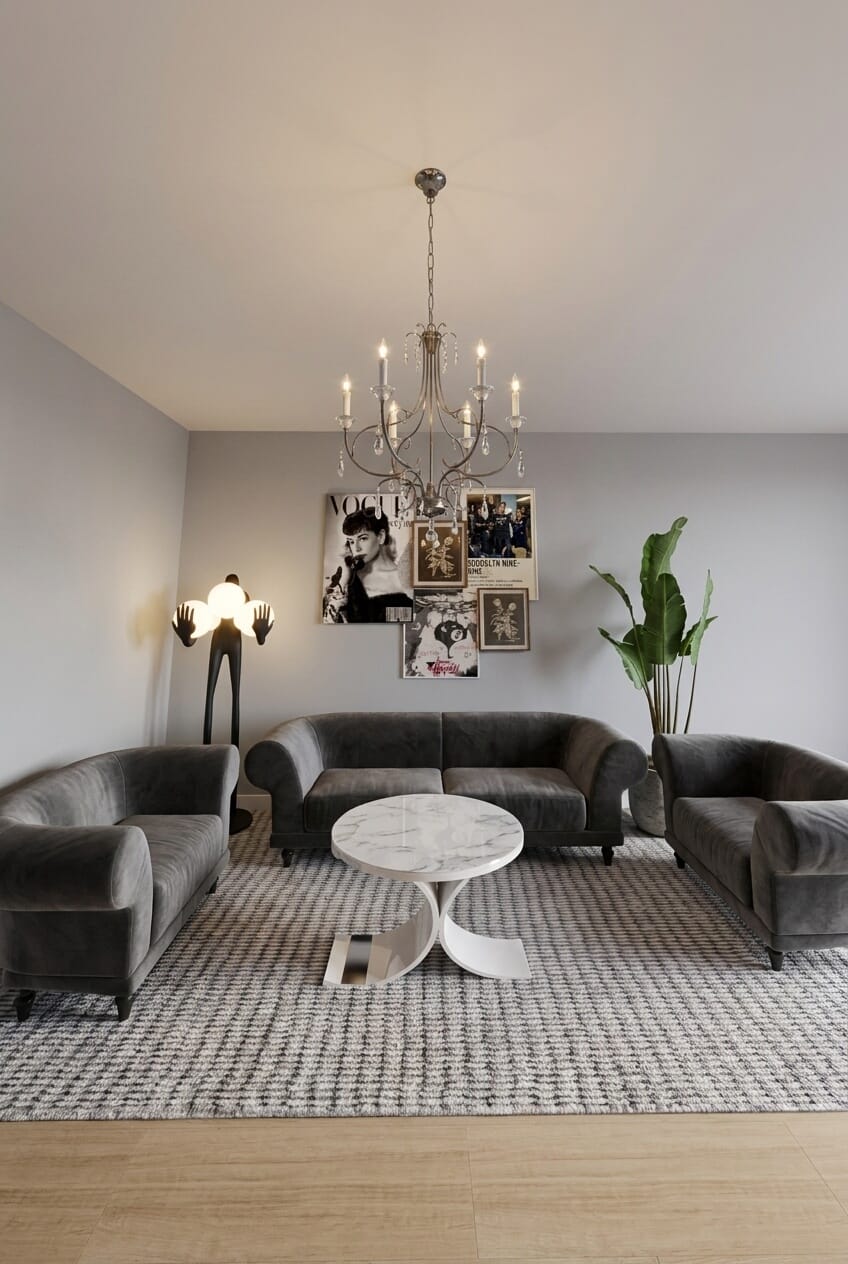 Eclectic living room