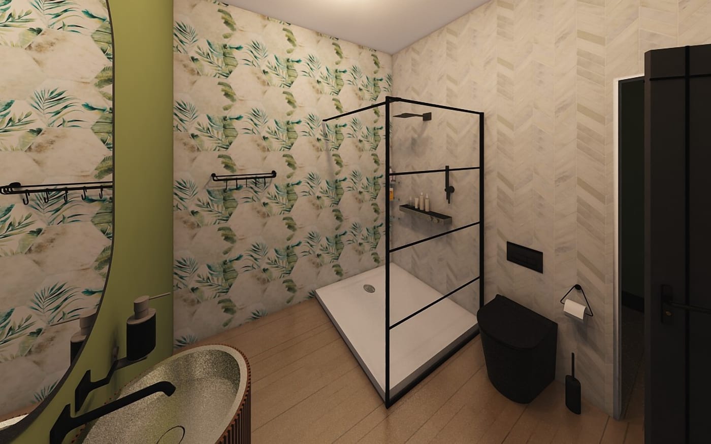 Tropical bathroom