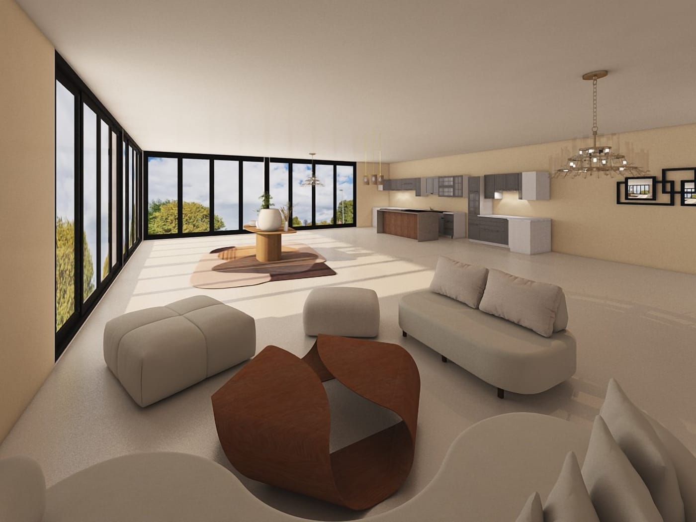 Contemporary living room