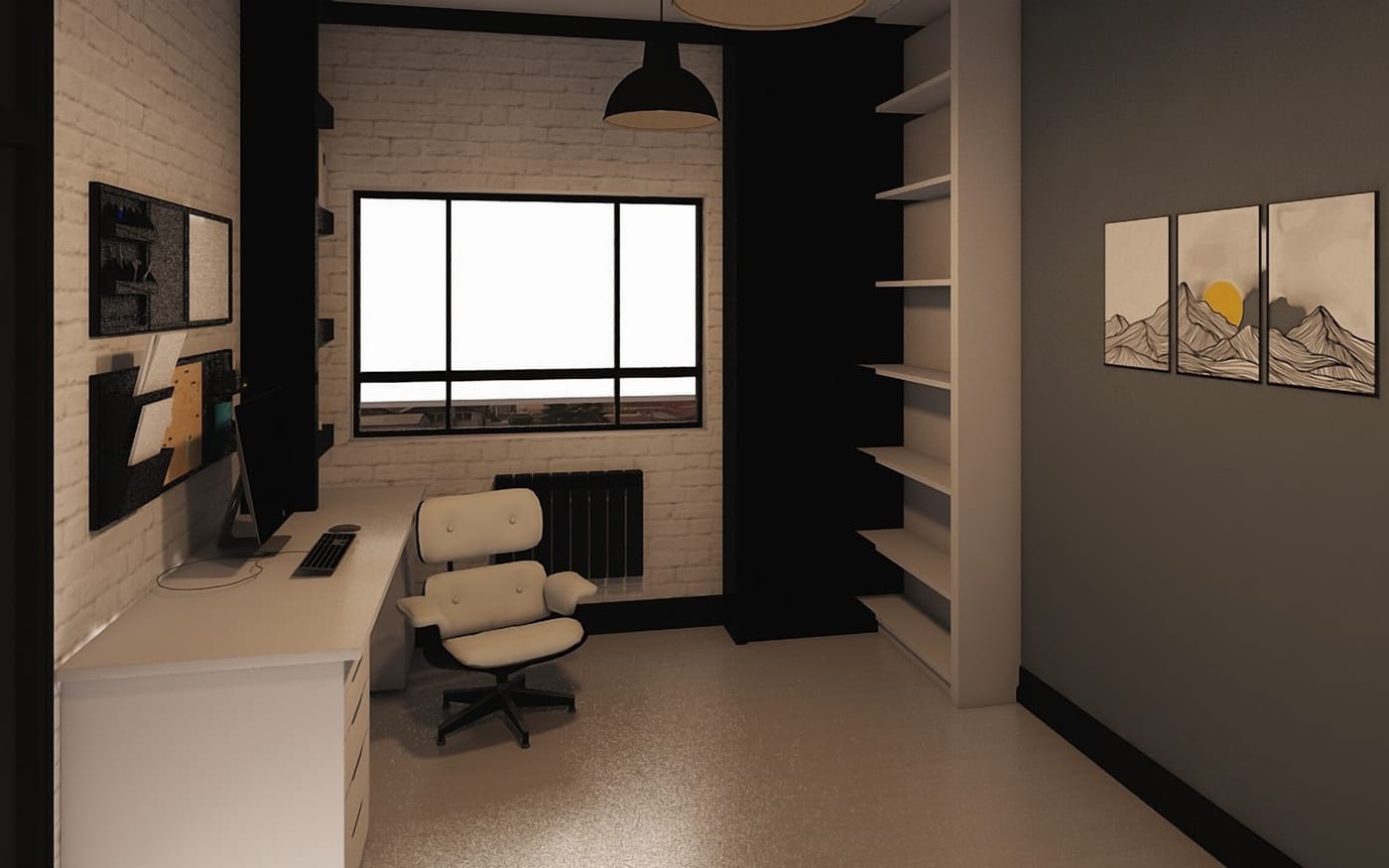Mid-century home office