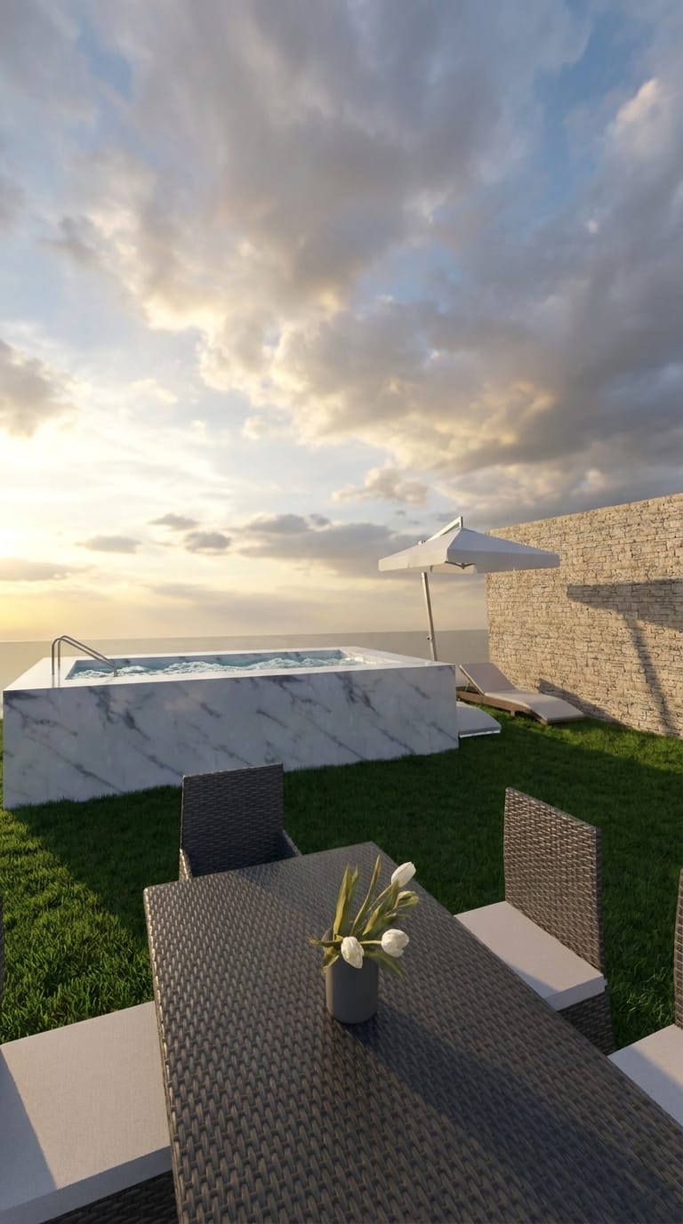 Contemporary outdoor space