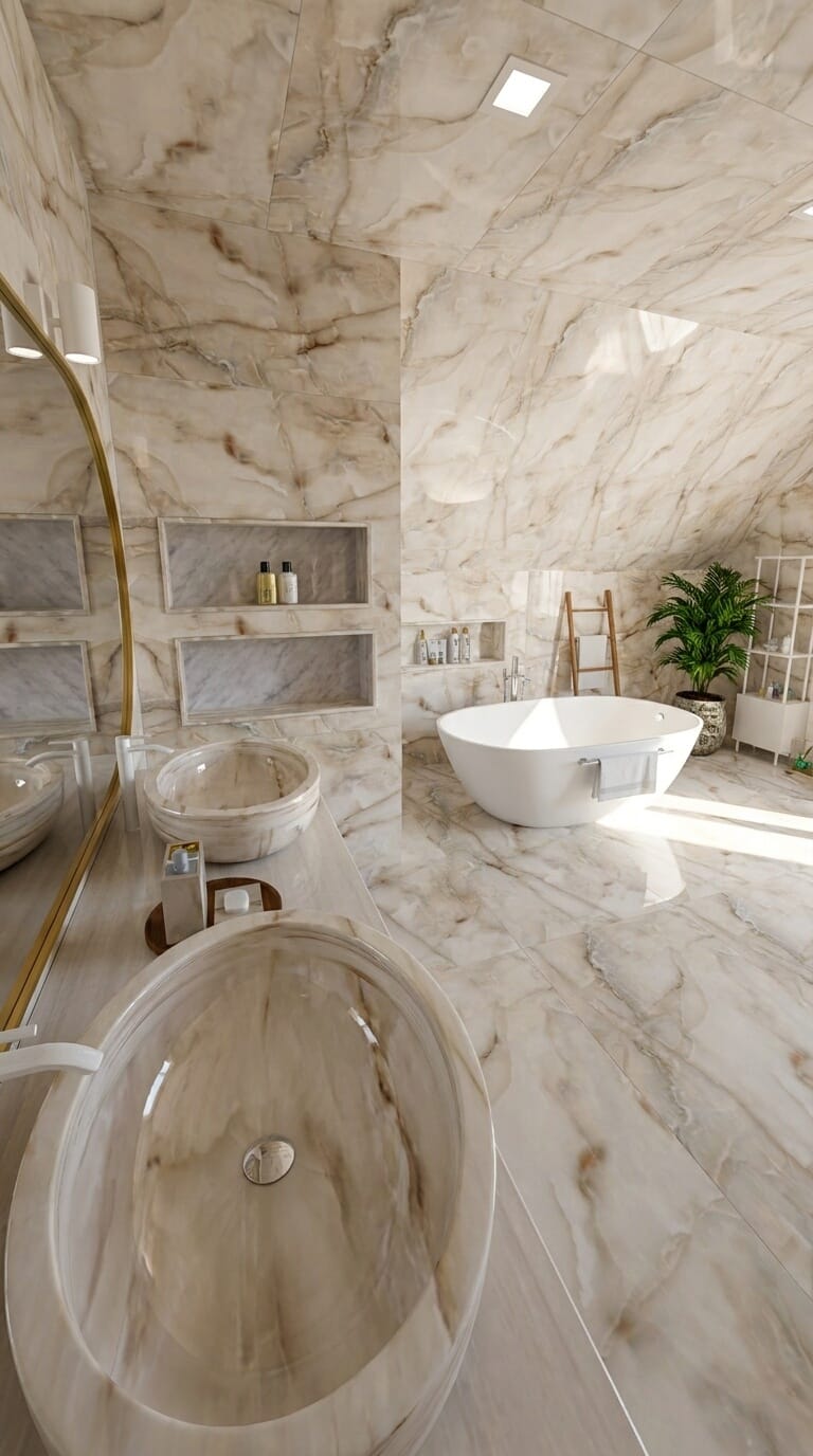 Mid-century bathroom
