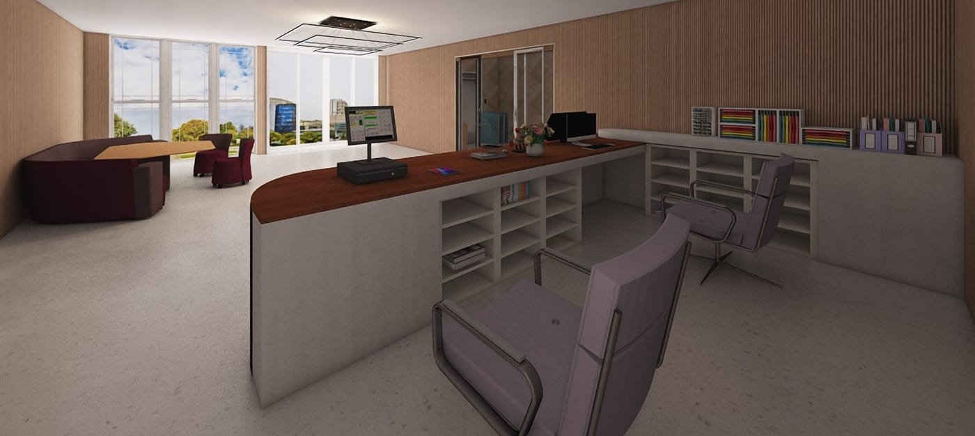 Mid-century home office